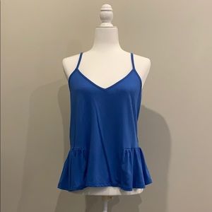 Target Mossimo Supply Co. blue peplum tank top